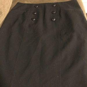 Women’s black skirt with buttons